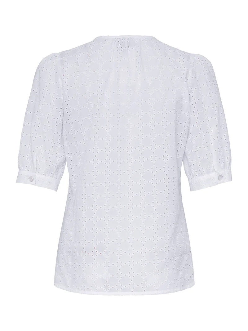 Bluse allover bestickt