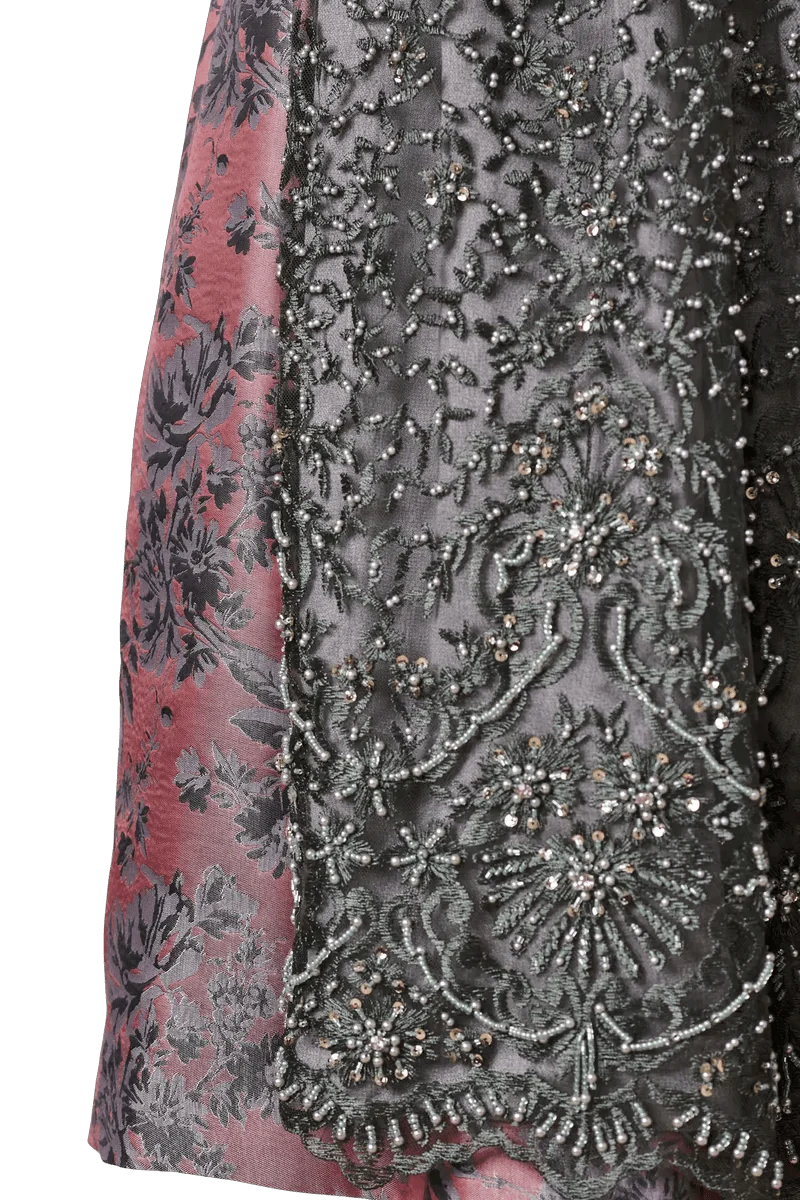 Dirndl Krüger Collection 70 cm, Estelle, grün, silber, rost, Gr. 36