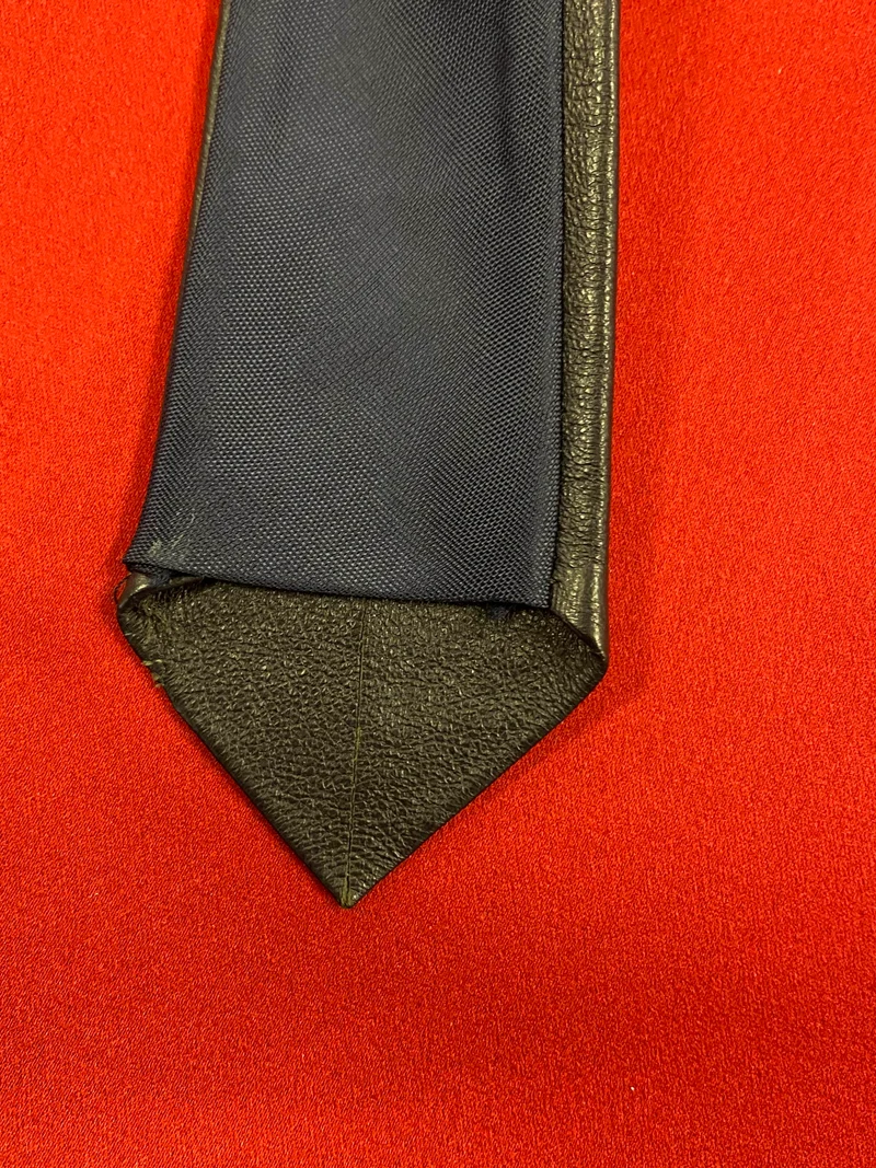 Vintage Lederkrawatte Dunkelbraun – Herren Krawatte aus echtem Leder