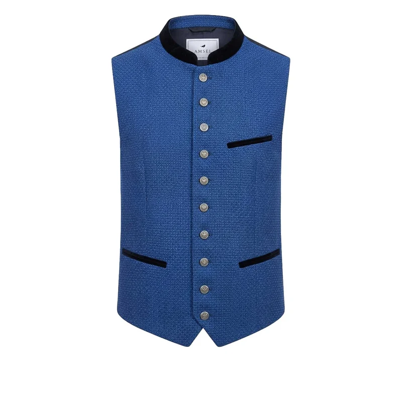 Trachtenweste Anselm Royalblau