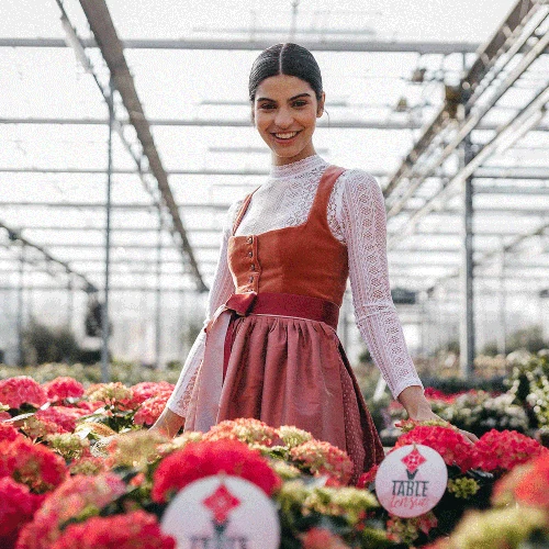 Samtdirndl Mara Peach