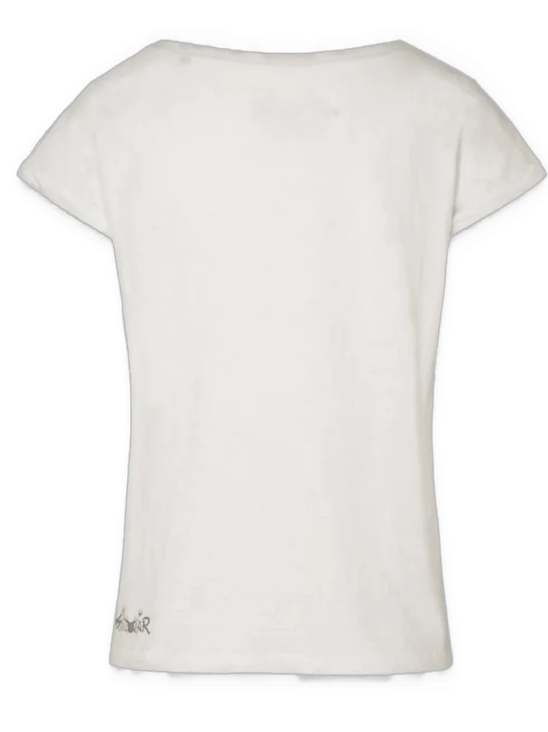 Trachtenshirt, HangOwear, Anabel, weiß, Hirsch