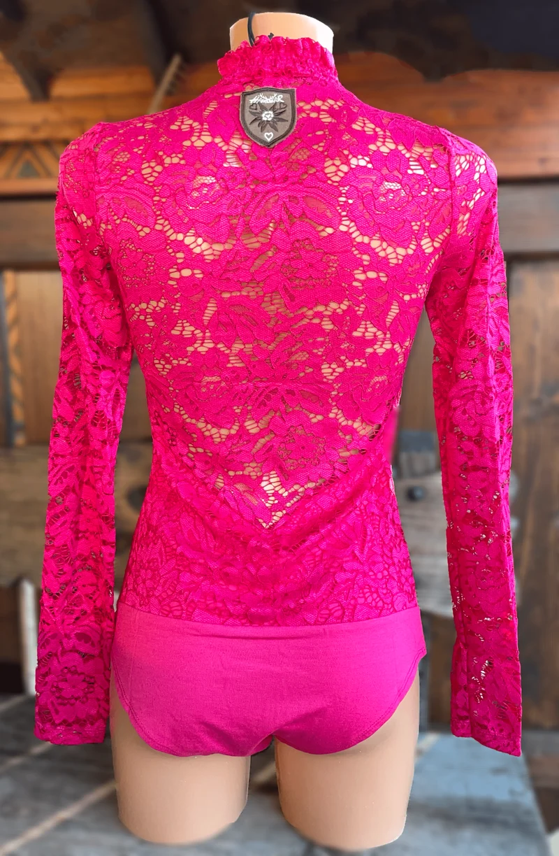 Trachtenbluse, Blusenbody, HangOwear, Filiz pink