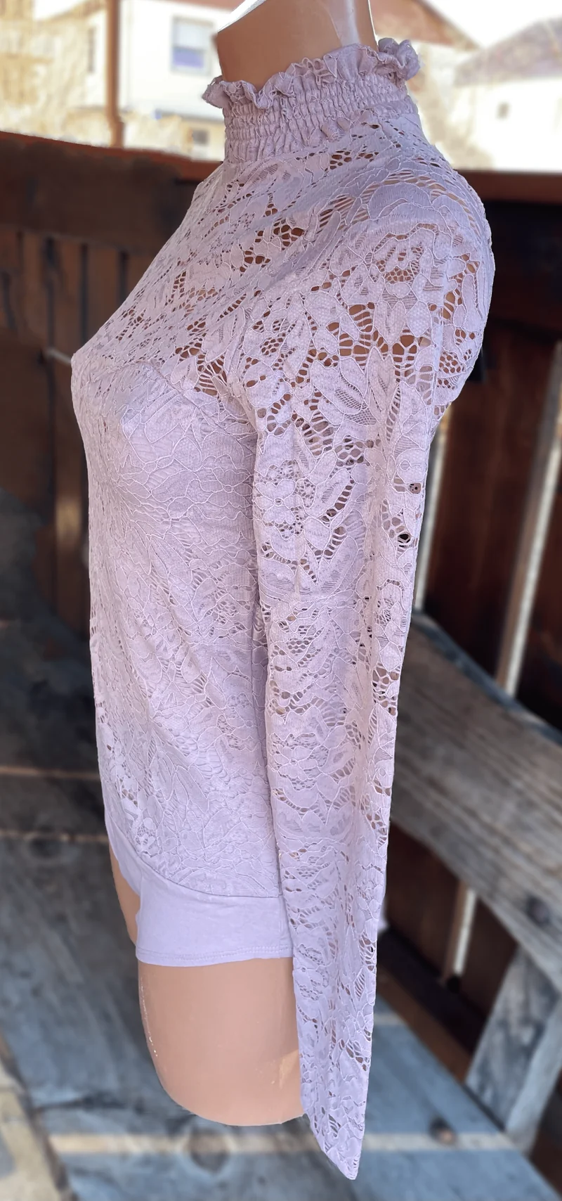 Trachtenbluse, Blusenbody, HangOwear, Filiz rosa haut
