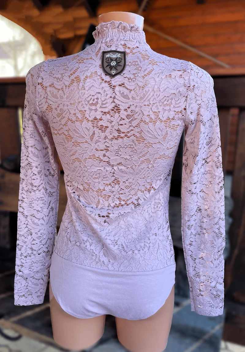 Trachtenbluse, Blusenbody, HangOwear, Filiz rosa haut