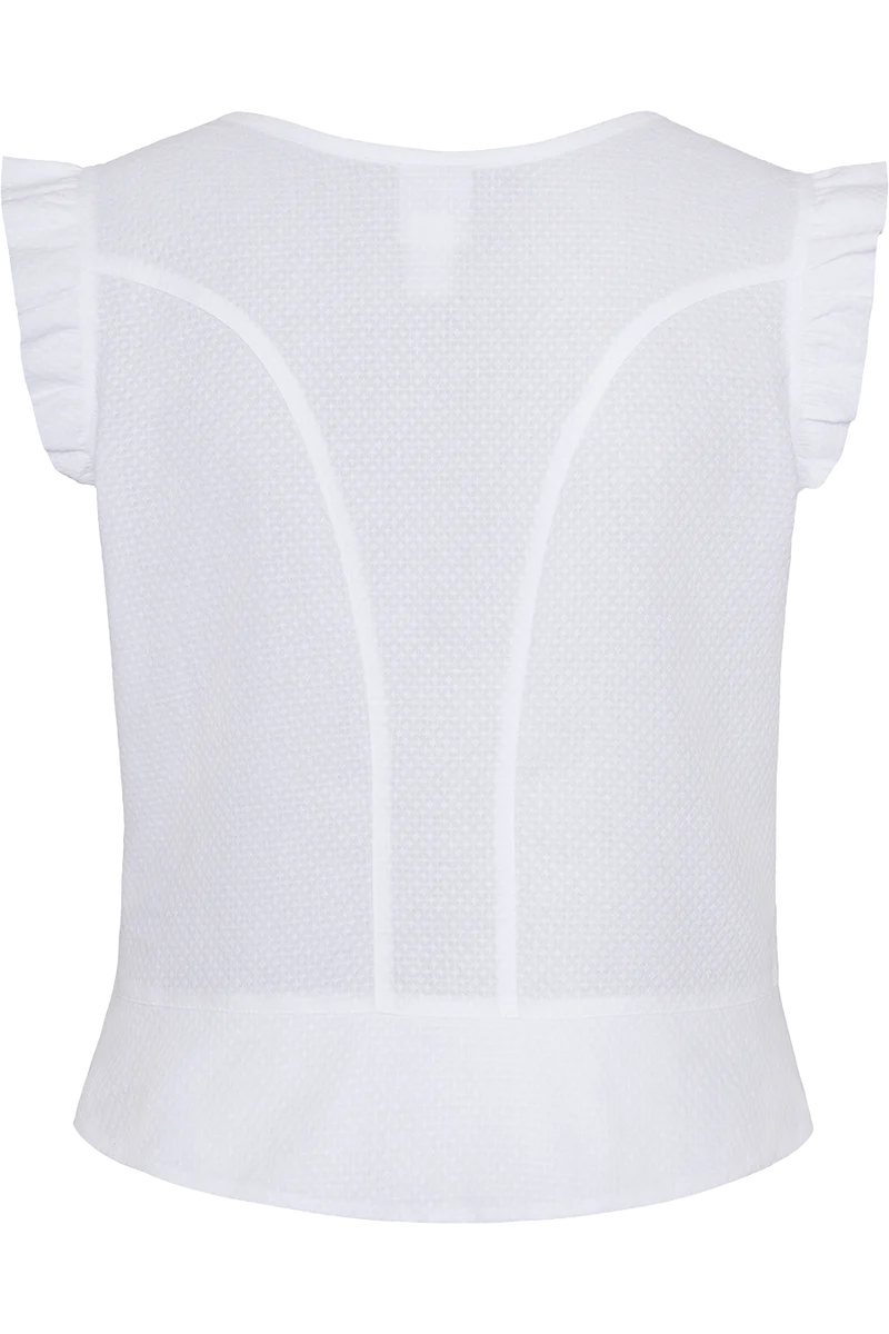 Damen Trachten-Miederbluse mit Flügelärmel