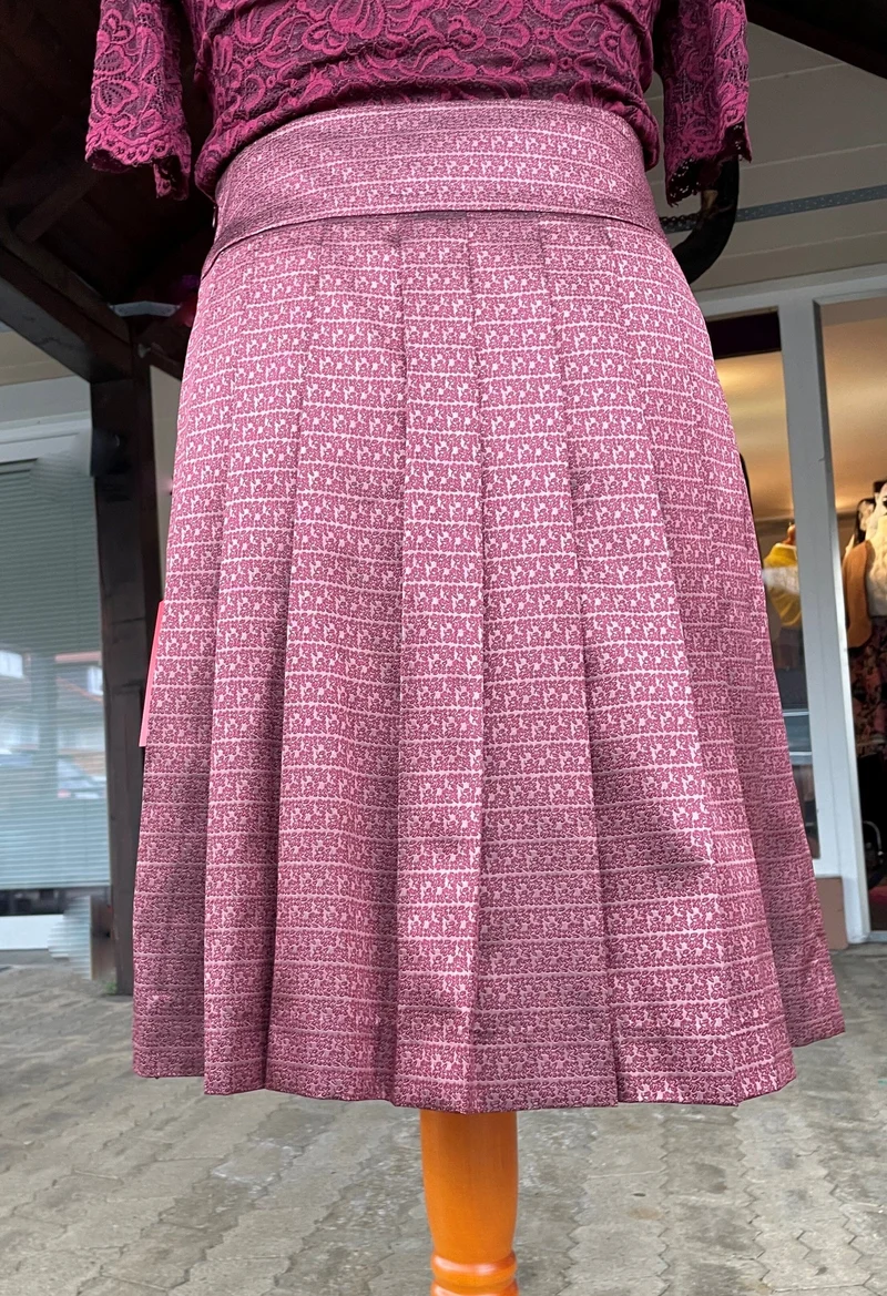 Trachten Rock Midi 60 cm, Alicia, dunkelrot, Spieth & Wensky