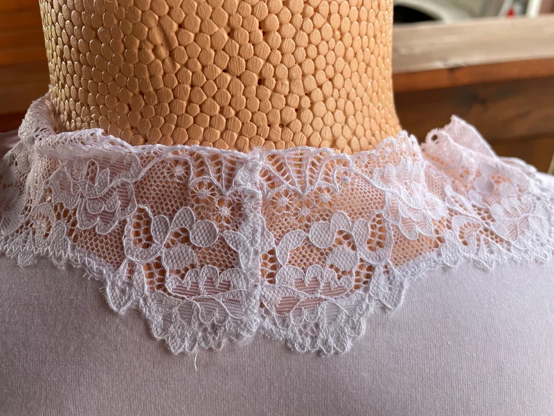 Dirndlbluse Nina von C., Marion, Jersey, weiß, halbarm, Zugband