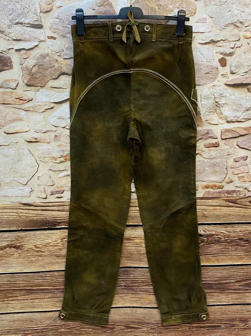 Vintage Isar Trachten Lederhose Herren lang Gr. 46