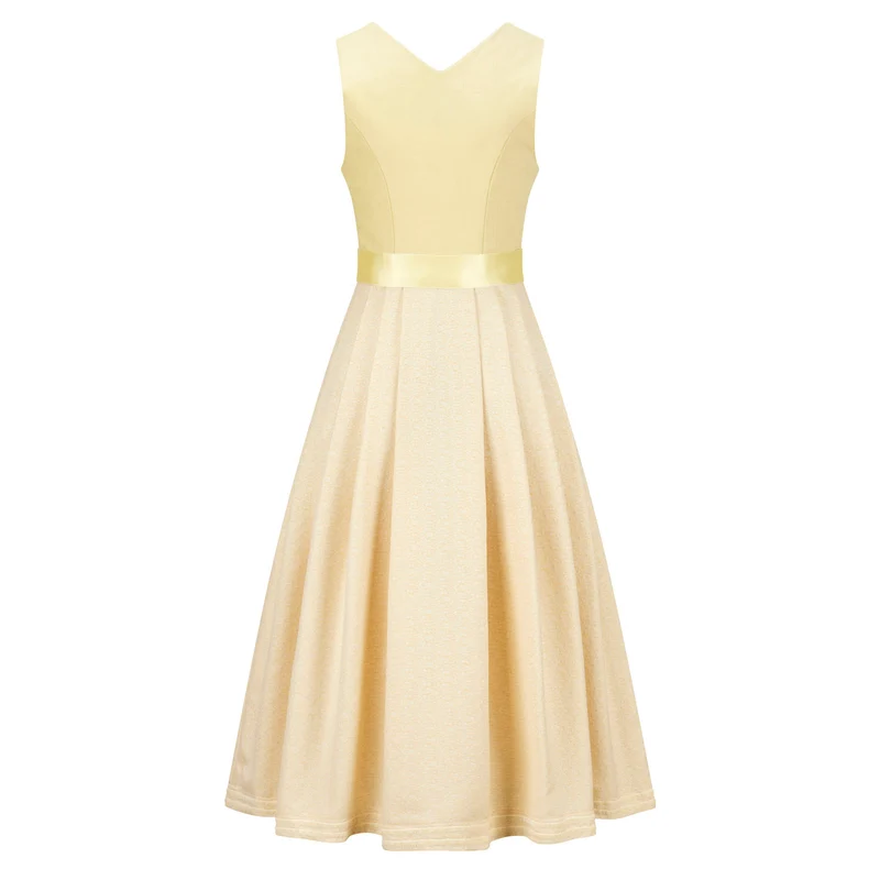 Leinendirndl Irmi Buttergelb (lang)