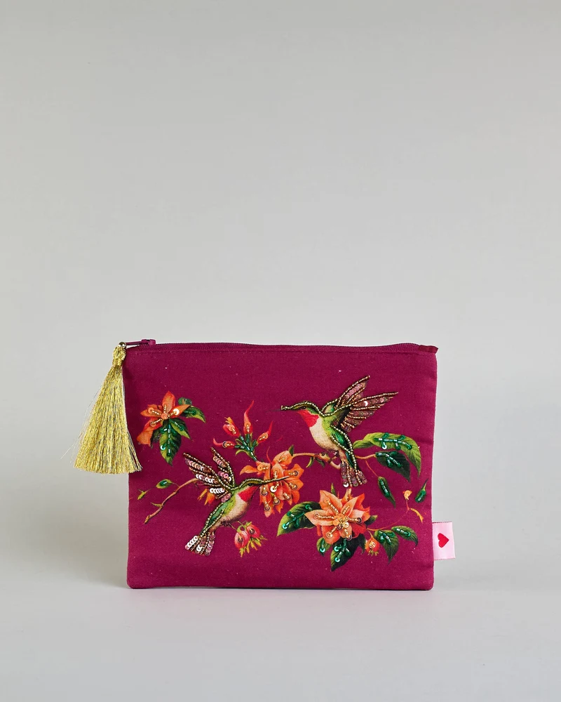 Kosmetiktasche Perlenkolibri - Herzilein-Wien GmbH
