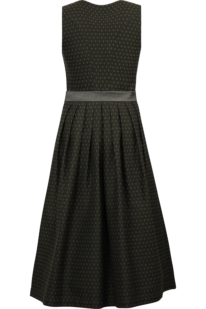 Dirndl in Midilänge 75cm mit Unterrock - tanne