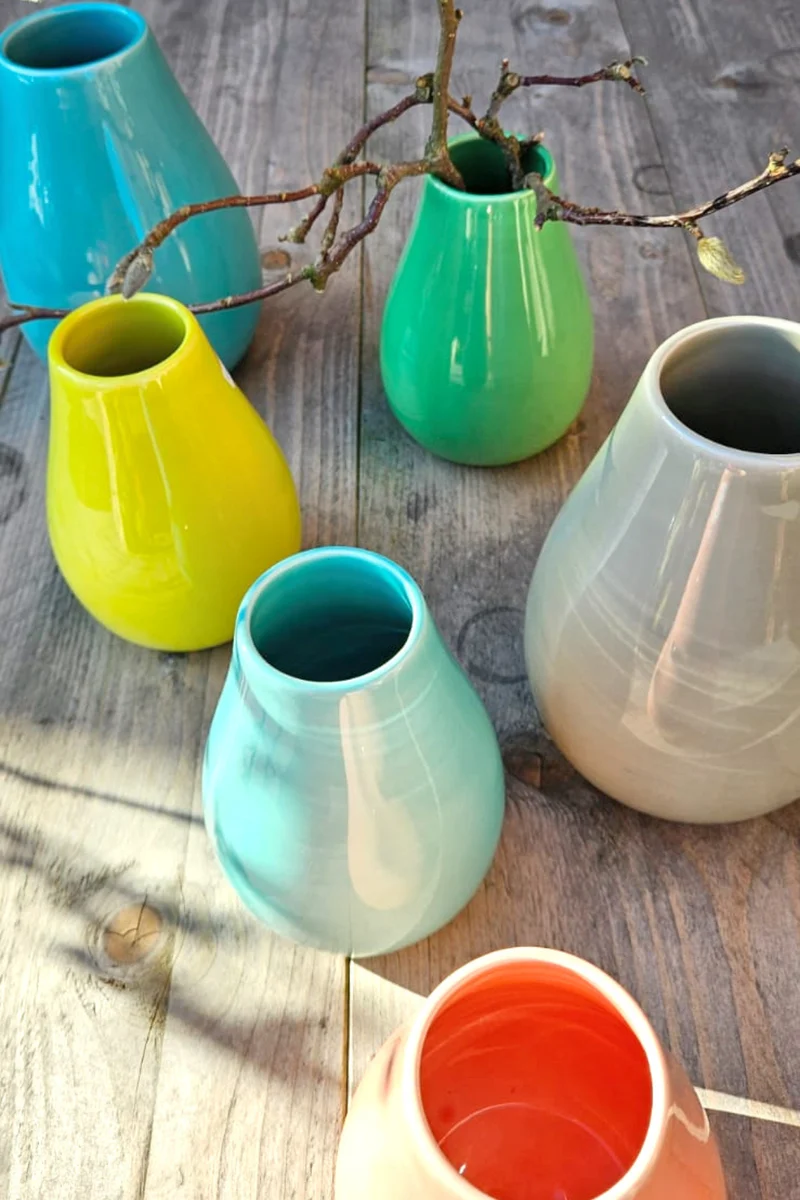 Keramikvase - Vase - verschiedene Farben - 7210 - Grün & Form - Wohnen
