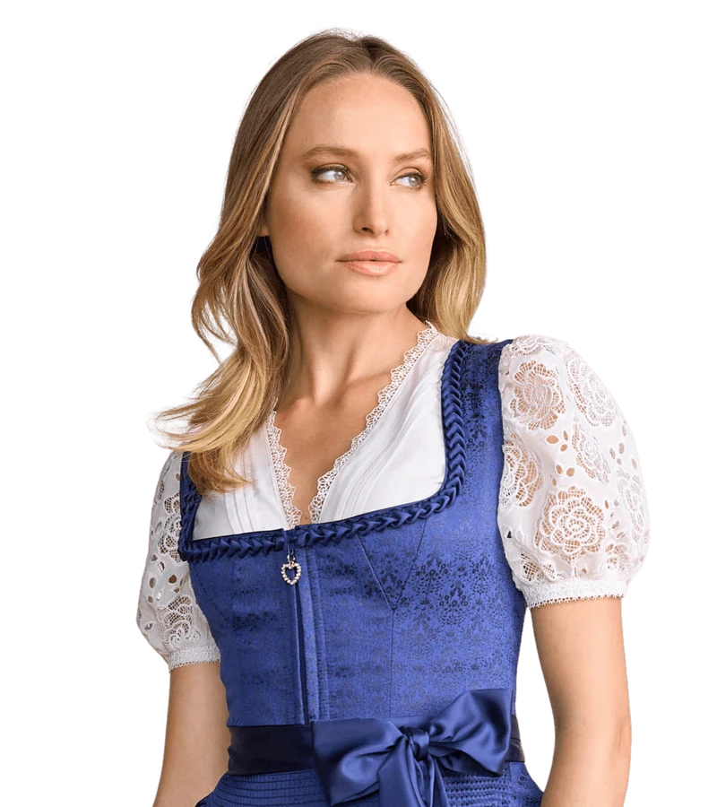 Dirndlbluse Krüger, Geli, kurzarm, Puffärmel