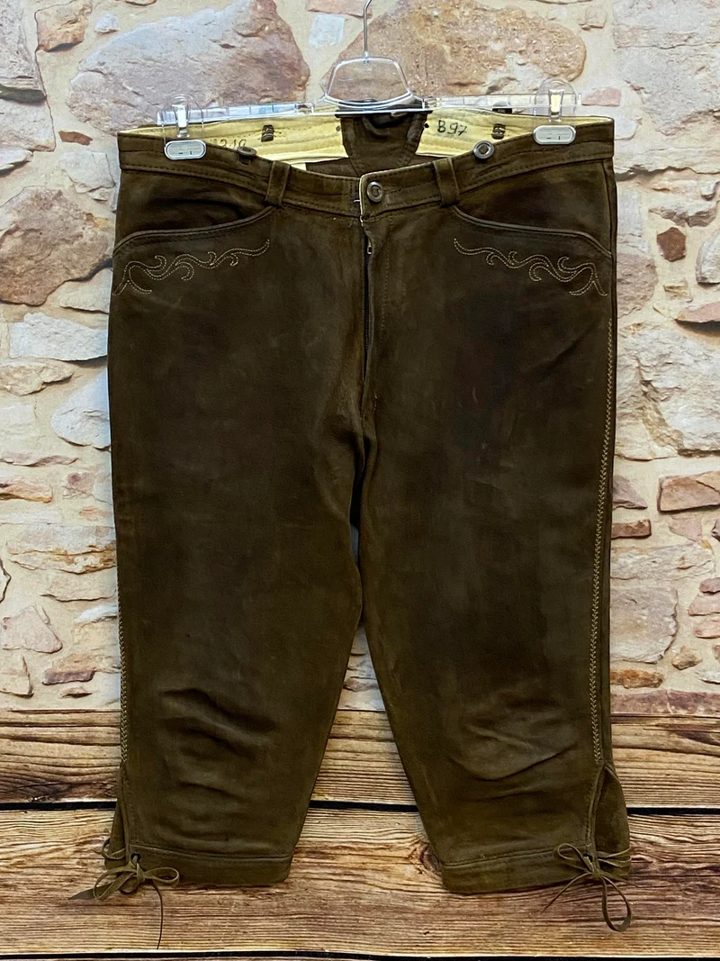 Vintage Beckert Lederhose Gr. 48 dunkelbraun
