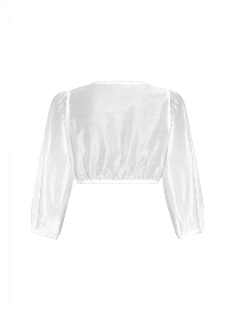 Dirndlbluse aus Organzastoff