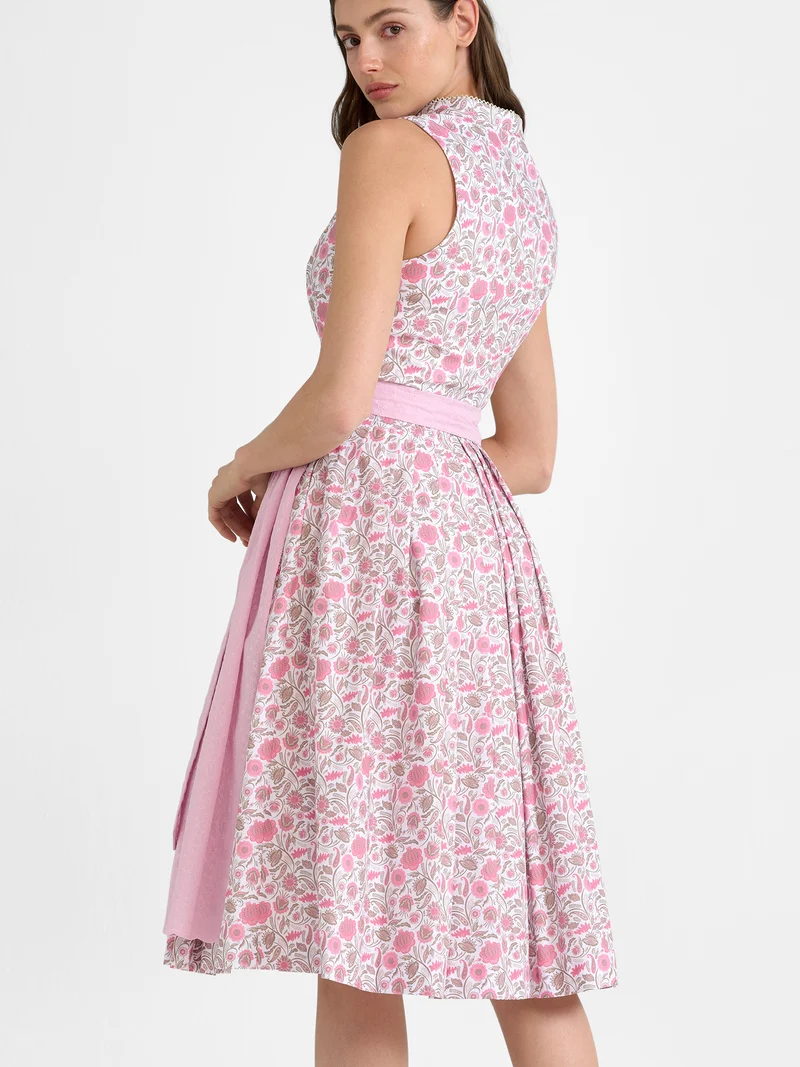 Baumwolldirndl mit bestickter Schürze