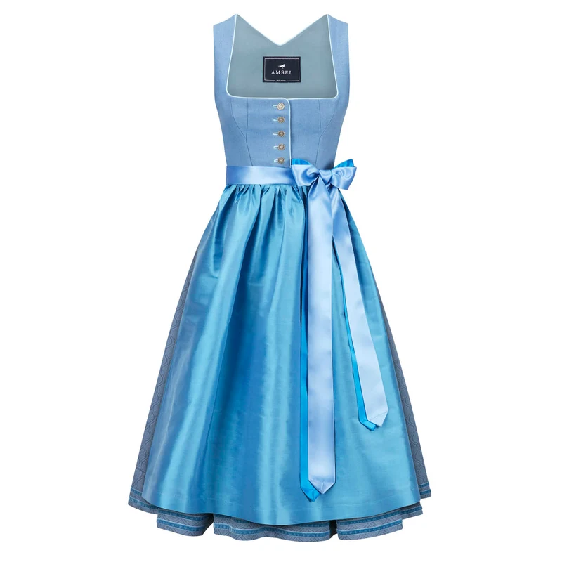 Leinendirndl Nele Himmelblau