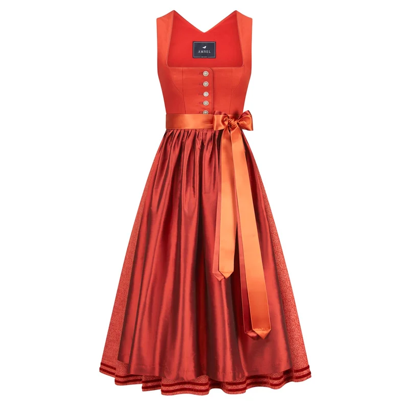 Dirndl Maya Orange (lang)