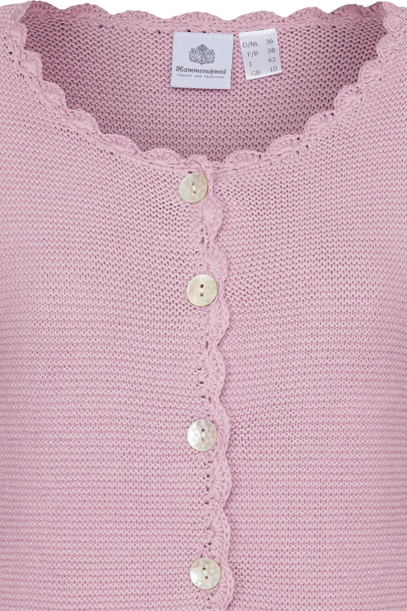 Damen Trachtenstrickjacke mit Blümchen-Stick