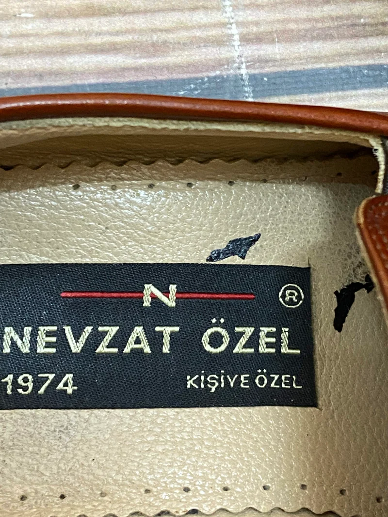 Vintage Leder Loafer Herren Gr. 40 Braun – Nevzat Özel