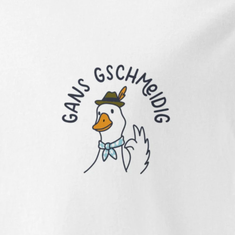 Herren T-Shirt "Gans gschmeidig"