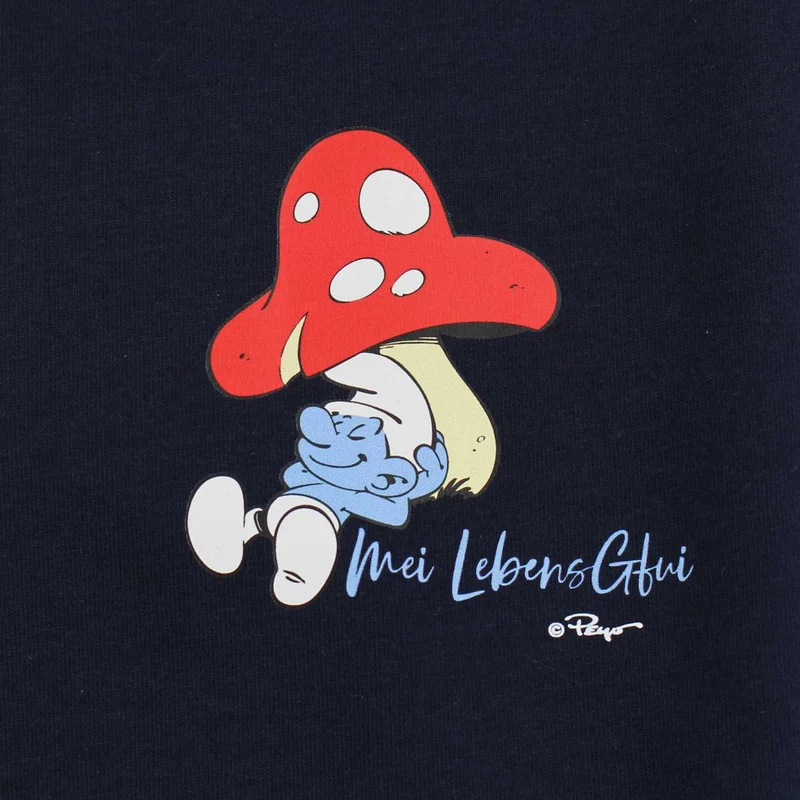 ®Die Schlümpfe Damen T-Shirt "Do legst di nieda"