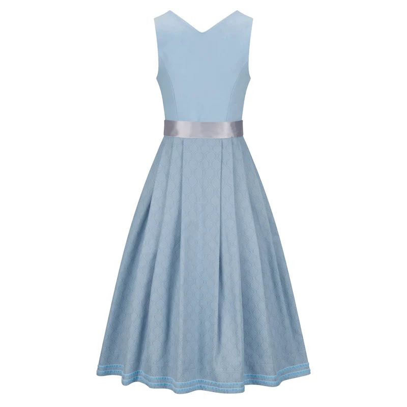 Leinendirndl Nele Hellblau (lang)