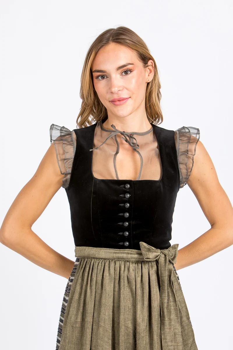Wenger Dirndlbluse Christina haselnuss