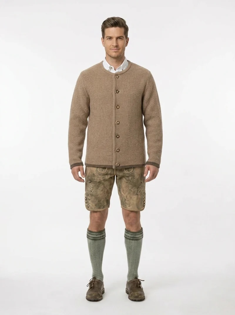 Strickjacke Braun