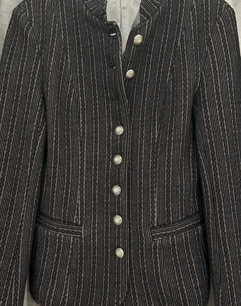 Trachtenjacke Damen Jasmina Geweih & Silk schwarz