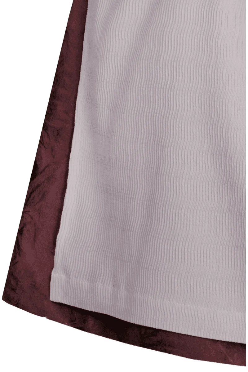 Midi-Dirndl mit Samtoberteil und Blumenmuster - traube mauve