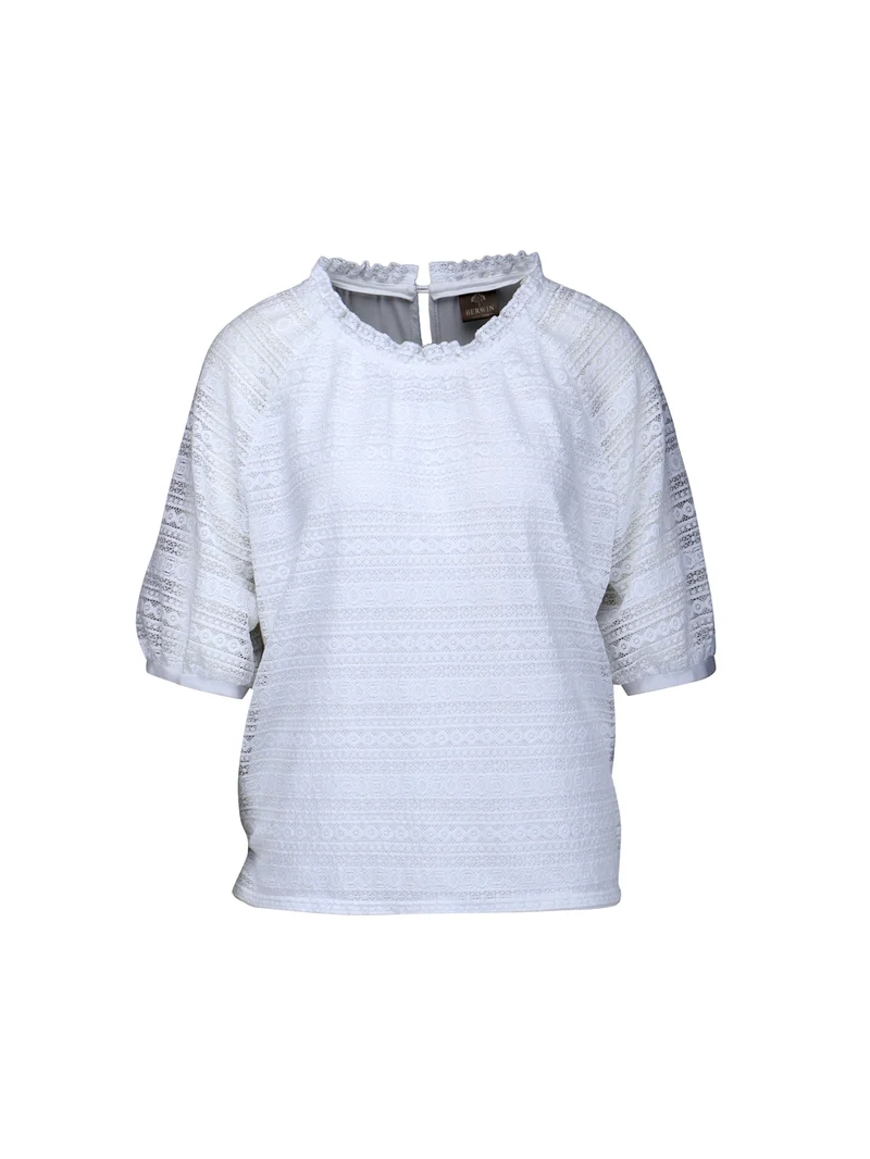 Shirt mit Spitzenarm