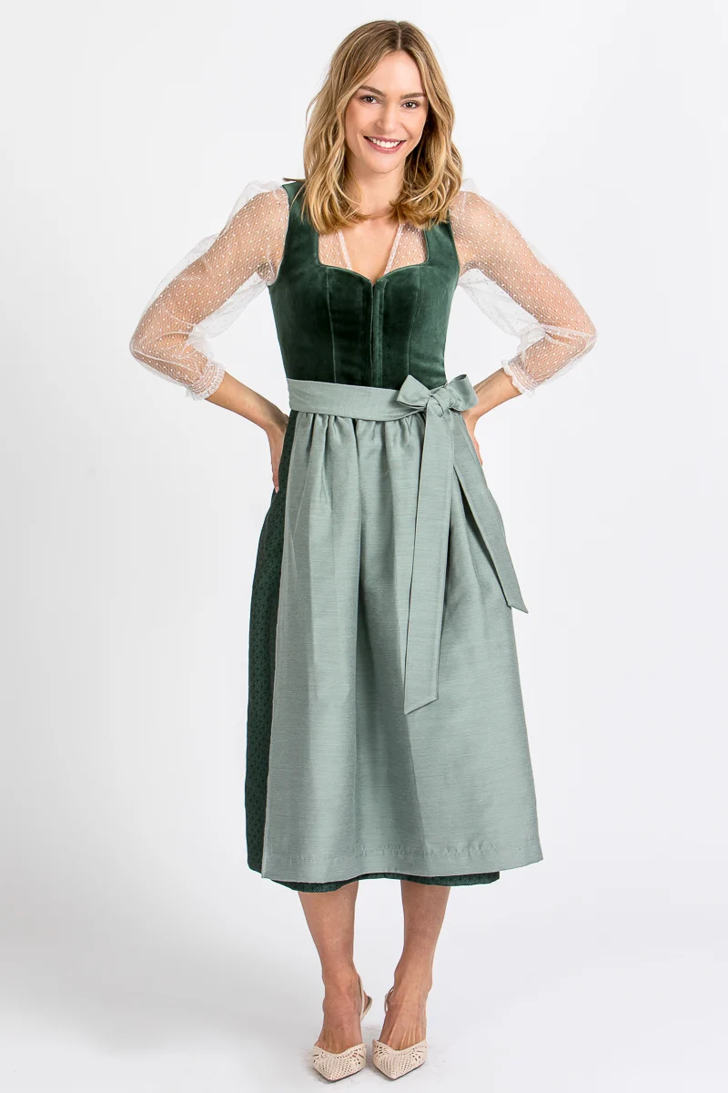 Almliebe Dirndl Christl grün