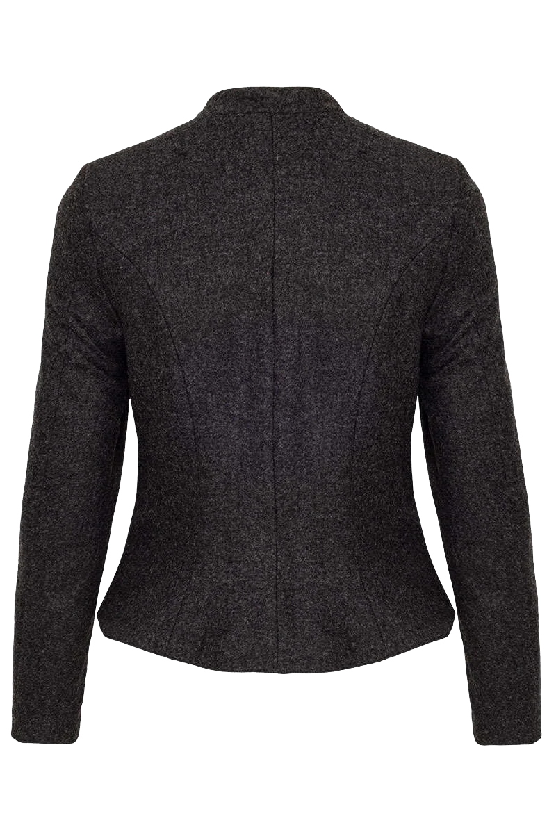 Damen Trachten Lodenblazer Stretch - anthrazit