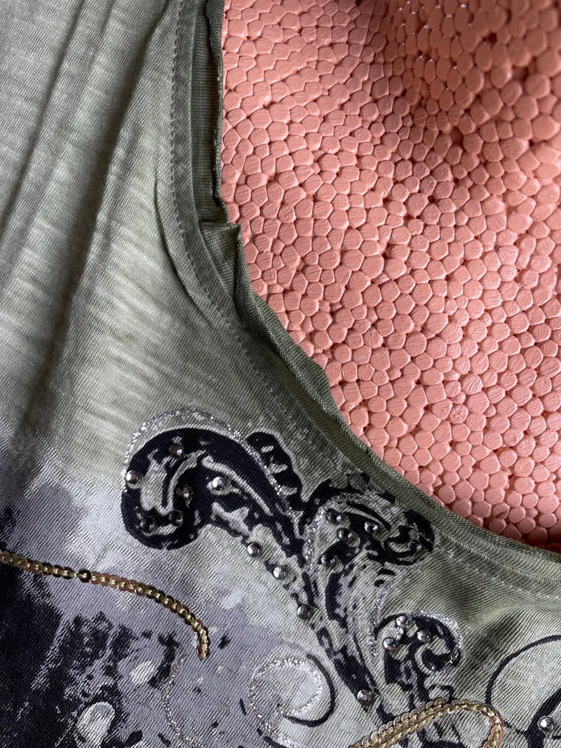Trachtenshirt, HangOwear, Yola, oliv grün, Gr. L (40/42)