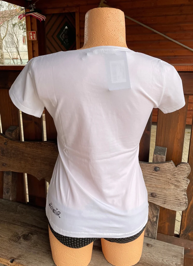 Trachtenshirt, HangOwear, Xavira, weiß, Kuh