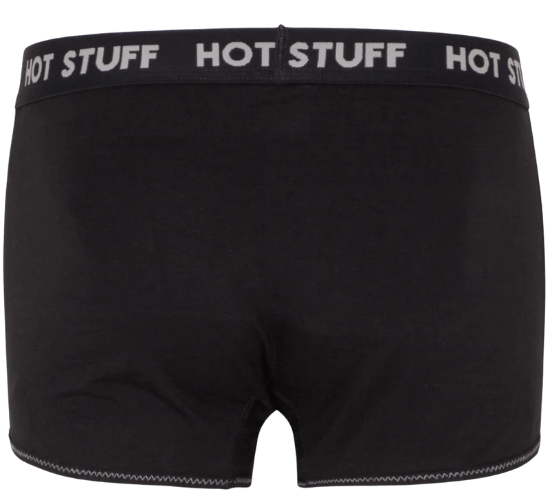 Herrenslip, Hangowear Boxershort, schwarz, Hot Stuff, Grillen