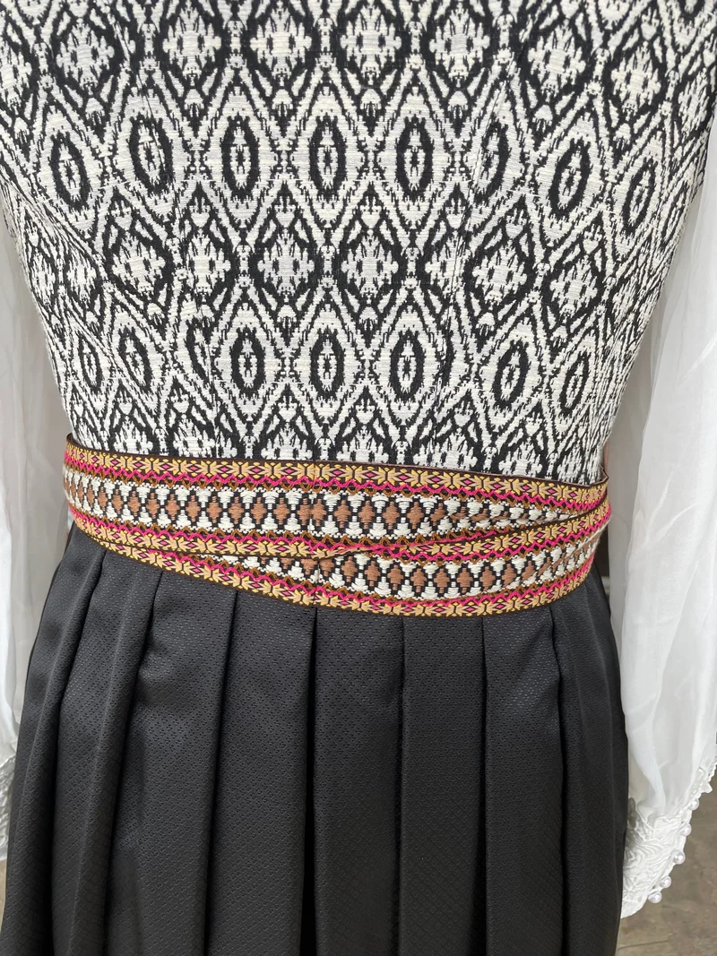 Dirndl Krüger Collections, Euphemina 70cm, schwarz, lachs, Kupfer