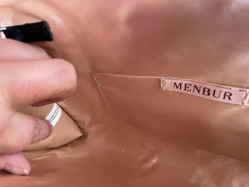 Handtasche, Umhängetasche, Menbur, schwarz, ecru Spitze