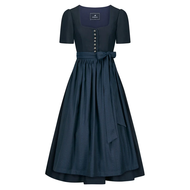 Dirndl Heidi Blau (lang)