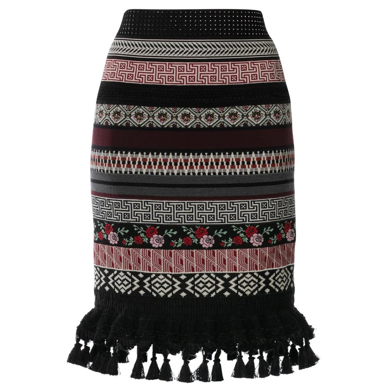 Loulou Ribbon Skirt in blackberry von Lena Hoschek