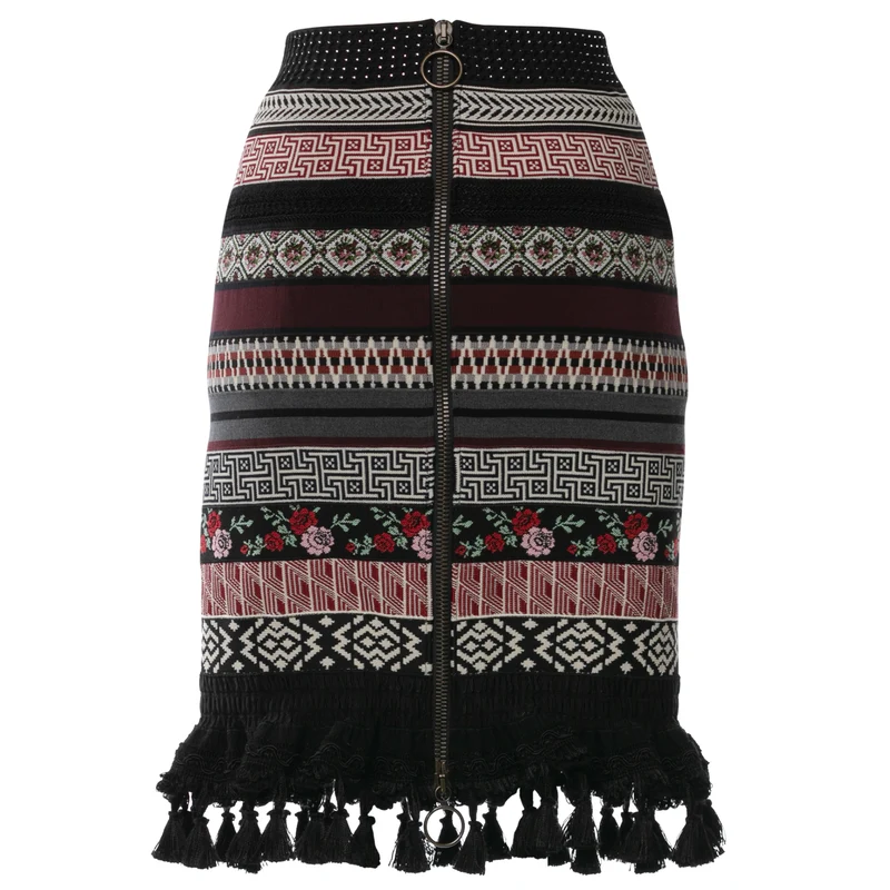 Loulou Ribbon Skirt in blackberry von Lena Hoschek