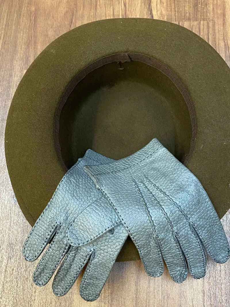20er Jahre Tageskleid Orange Gr. 42 mit Hut