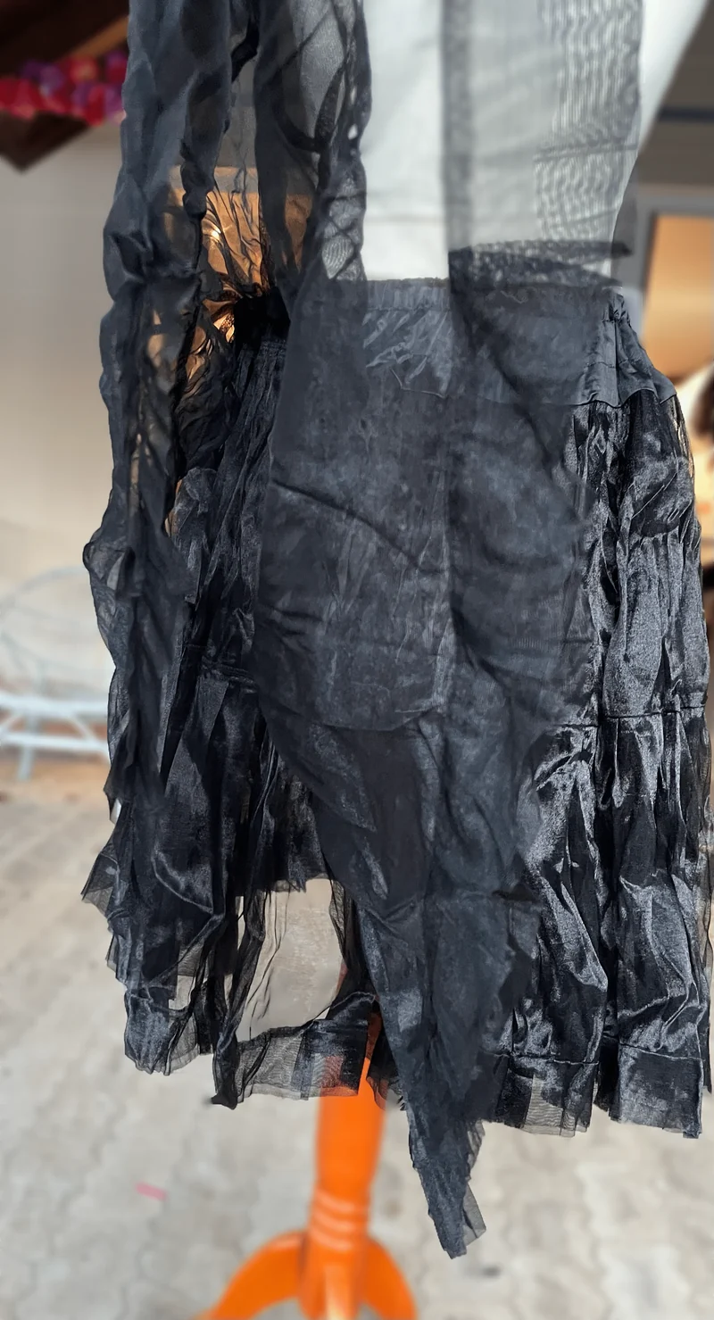 Petticoat, Unterrock, Fuchs Trachten, 60 cm, schwarz weiß