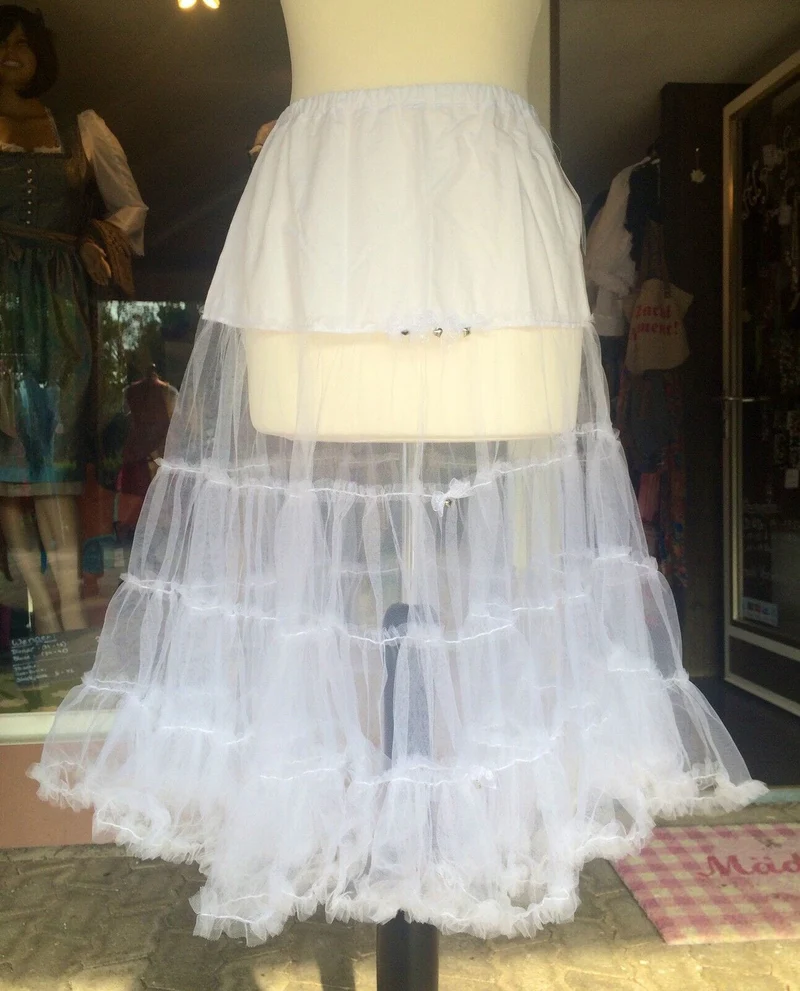 Petticoat, Unterrock weiß, 65 cm, MyChoise, Gr. M Dirndlunterrock