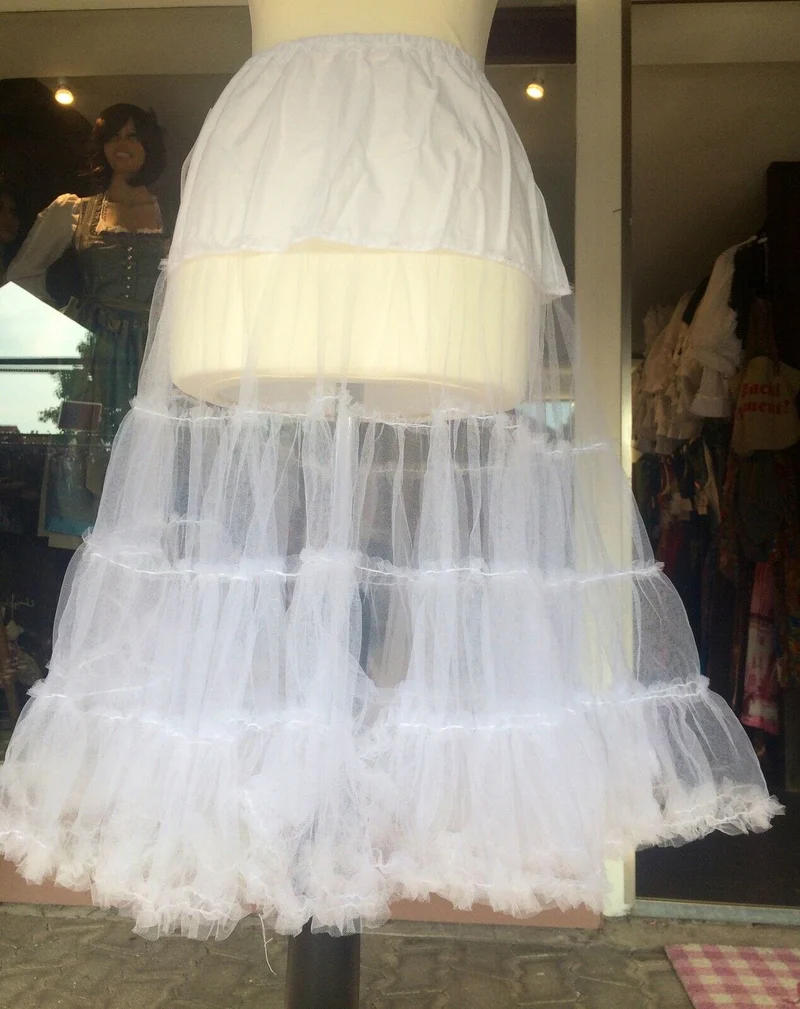 Petticoat, Unterrock weiß, 65 cm, MyChoise, Gr. M Dirndlunterrock