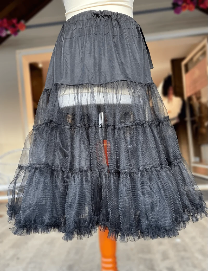 Petticoat, Unterrock schwarz, 60 cm 70 cm, Krüger Madl