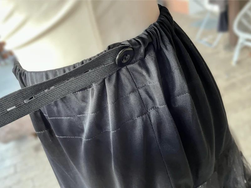 Petticoat, Unterrock schwarz, 60 cm 70 cm, Krüger Madl