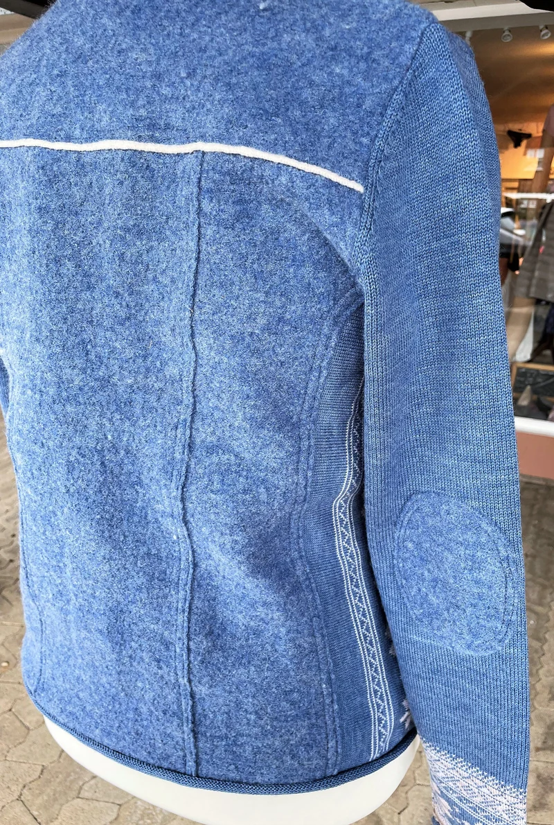 Trachten Jacke, Spieth & Wensky, Warja, Strickjacke, große Größen, blau